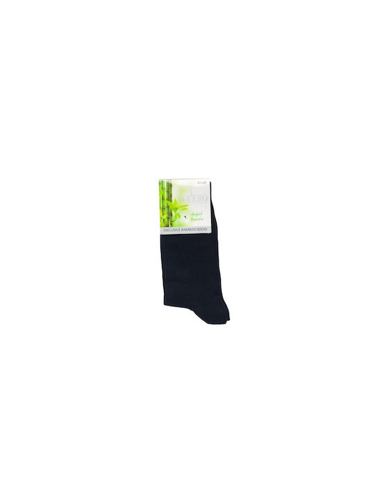 Kal-tsa Men's Solid Color Socks Blue