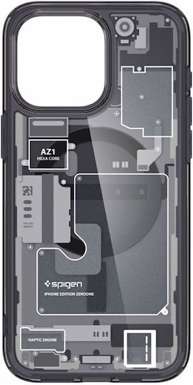 Spigen Ultra Hybrid Zero One (MagFit) Задна корица Пластмаса 2мм Магнитен Черен (iPhone 15 Pro)