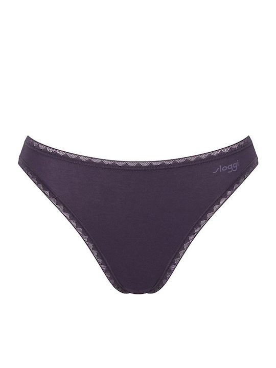 Go H Tai Βαμβακερά Дамско Слип 2Pack Purple/Embryme