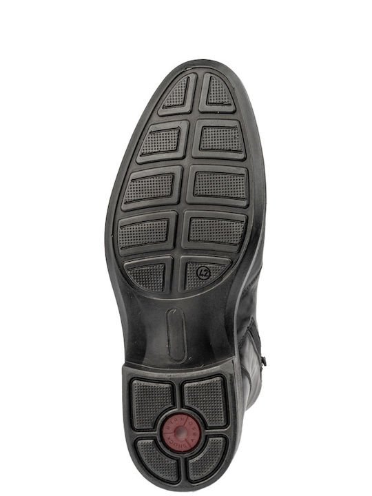 Leather Black Men's Boots Anatomical