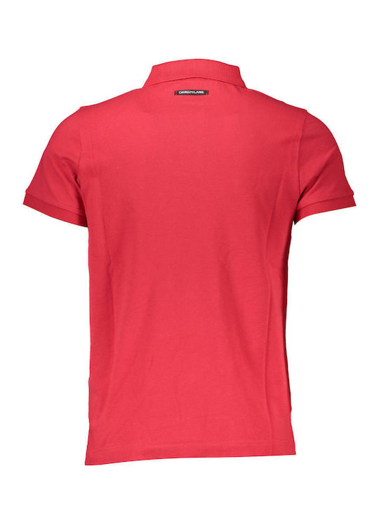 Roberto Cavalli Men's Short Sleeve Blouse Polo Red