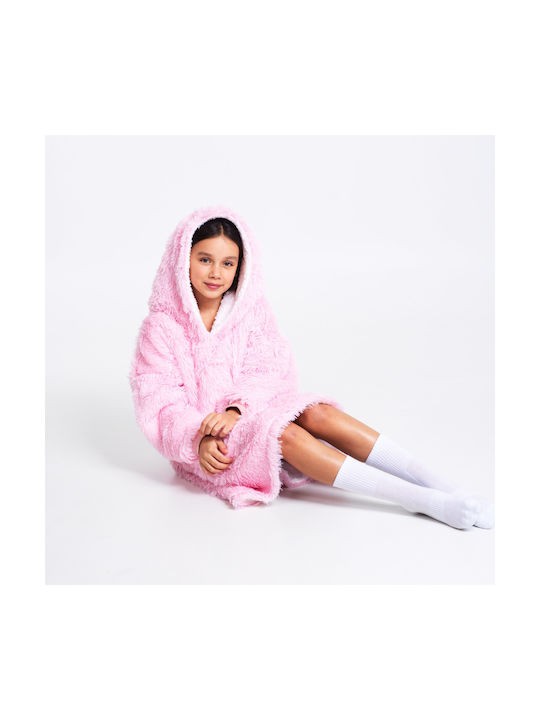 Noxxiez Κουβέρτα Fleece Ροζ 160εκ.