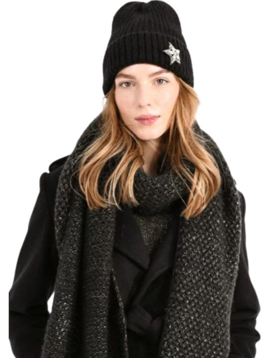Knitted Beanie Cap Black