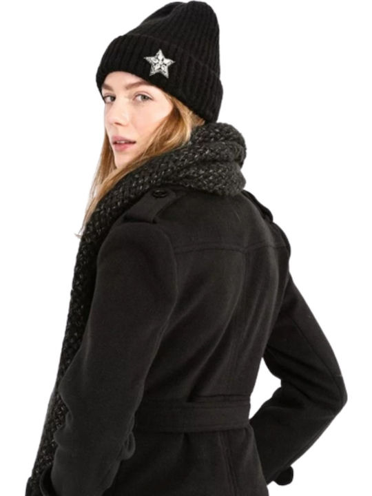 Knitted Beanie Cap Black