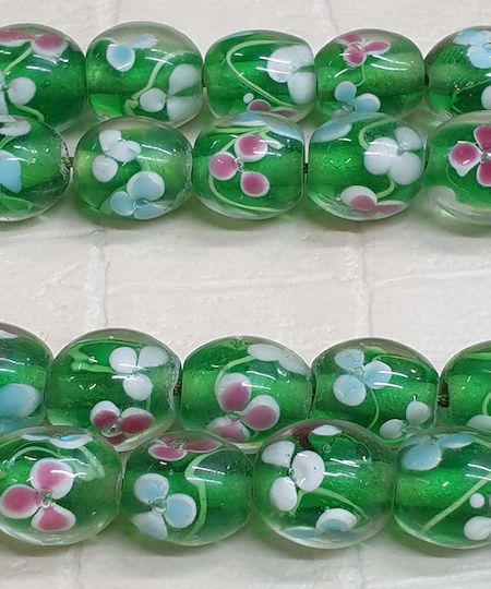 Roloi Komboloi Glass Worry Beads Green 33cm