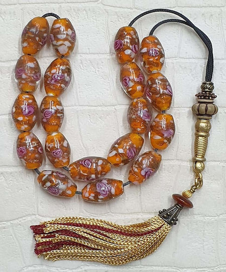 Roloi Komboloi Glass Worry Beads Multicolour 34cm