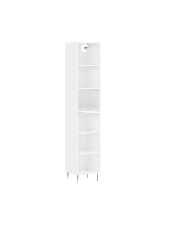 Bookcase White 34.5x32.5x180cm