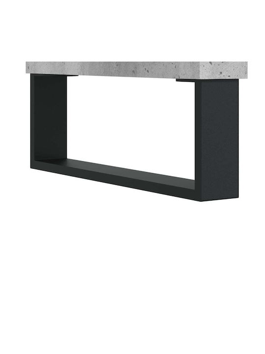 Grey Bookcase 69.5x34x180cm