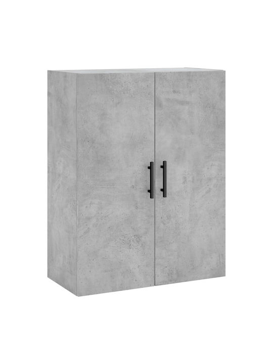 Grey Bookcase 69.5x34x180cm