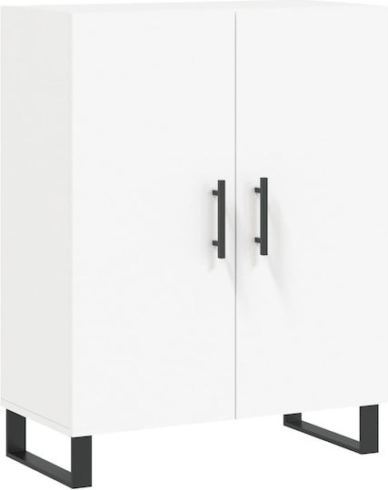 Bibliotecă Albă 69.5x34x180 cm