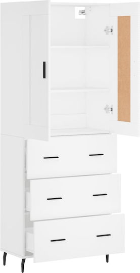 Βιβλιοθήκη Λευκή 69.5x34x180εκ.