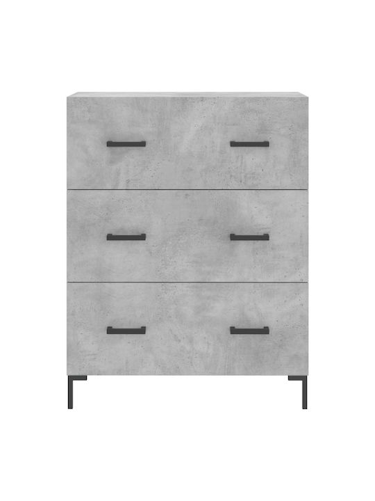 Βιβλιοθήκη Γκρι 69.5x34x180εκ.