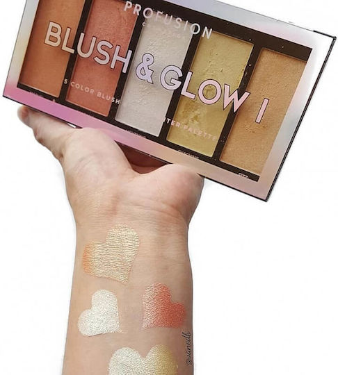 Profusion Cosmetics Παλέτα με Ρουζ 20gr