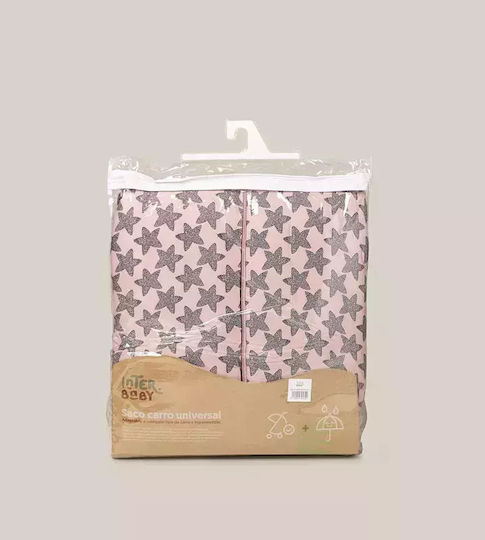 Interbaby Star Universal Kinderwagen Fußsäcke Wasserdicht Röschen mit Samtfutter 90x46cm