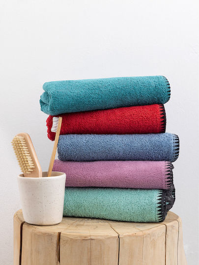 Palamaiki Facecloth Brooklyn 50x90cm Petrol Weight 500gr/m²