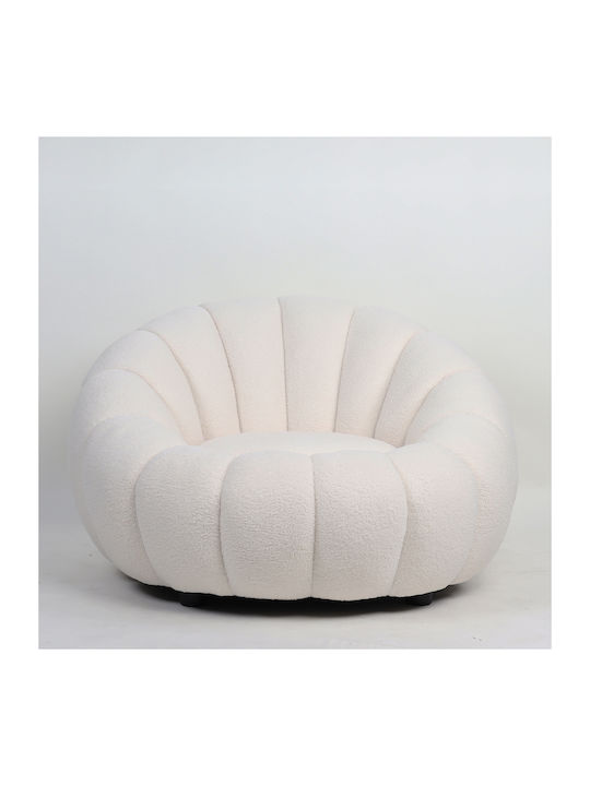 Afet Armchair White 94x89x61cm