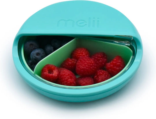Melii Plastic Kids' Food Container 0.342lt Blue-Mint