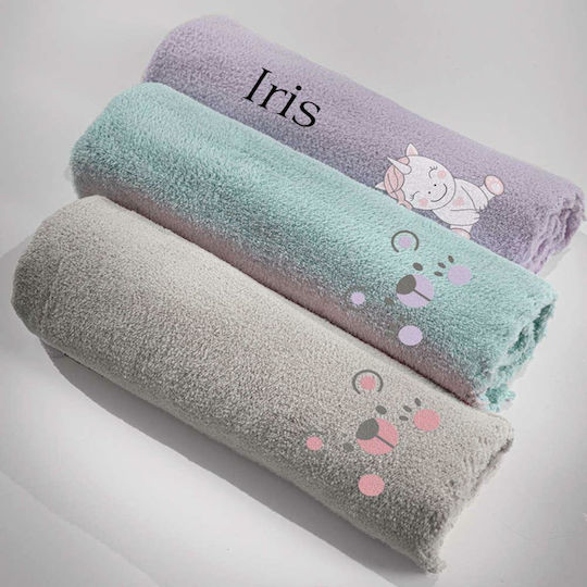 Guy Laroche Blanket Cot Mythical Fleece Purple 100x140cm