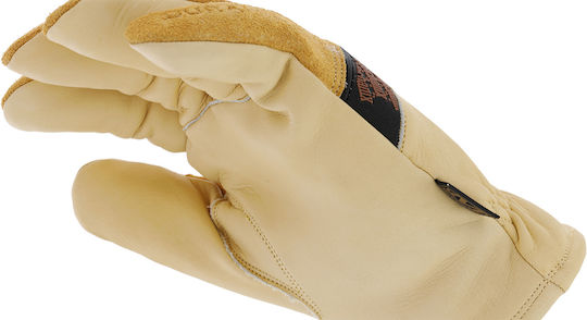 Mechanix Wear Γάντια Εργασίας Οδηγού Καφέ Δερμάτινα