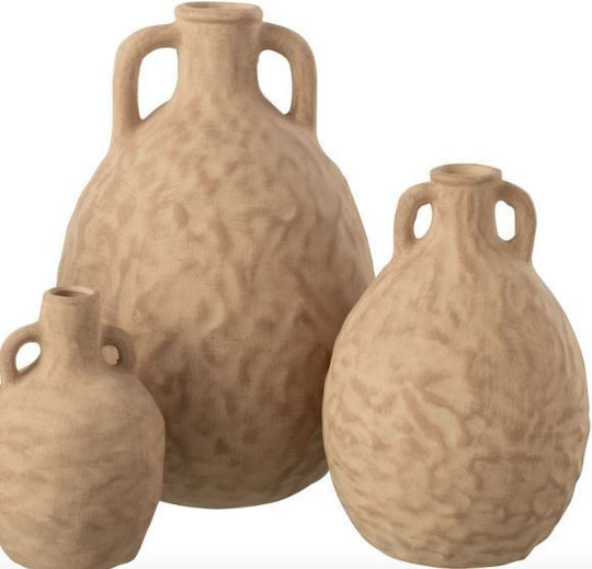 J-Line Διακοσμητικό Βάζο Keramik Braun 18x18x30cm 2Stück