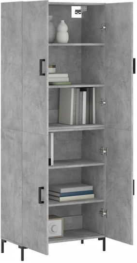 Βιβλιοθήκη Γκρι 69.5x34x180εκ.