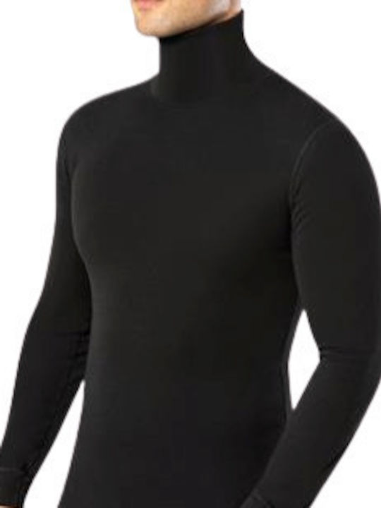 Namaldi Bluza termică pentru bărbați cu mâneci lungi Negru