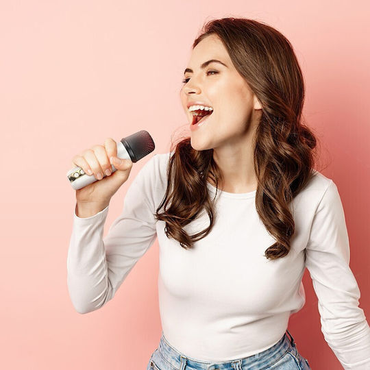 Hoco Ηχείο Karaoke με Ασύρματα Μικρόφωνα και Εφέ Φωτισμού Hoco Bs59 Pearlescent Γκρι