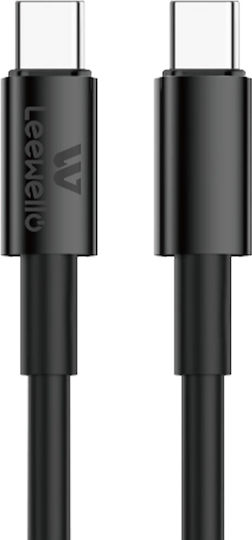 Leewello Auto-Ladegerät 20W mit Anschlüssen: 2xType-C mit Kabel Typ-C,TC-TC Blau Farbe