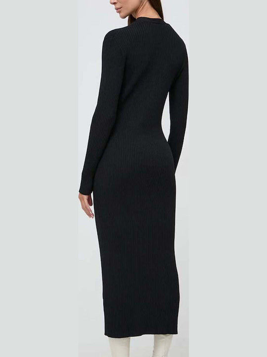 Karl Lagerfeld Rochie Tricotată All Day Neagră