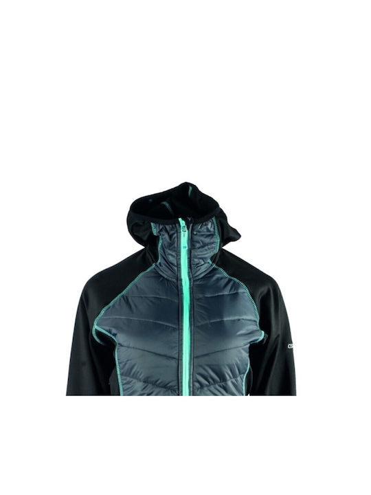 Gts Liner Jacket Hood Fleece Γυναικείες Ζακέτες - GTS4011L-AQUA