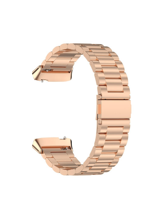 Three Bead Armband Rostfreier Stahl Rose Gold (Redmi Uhr 3 Active)