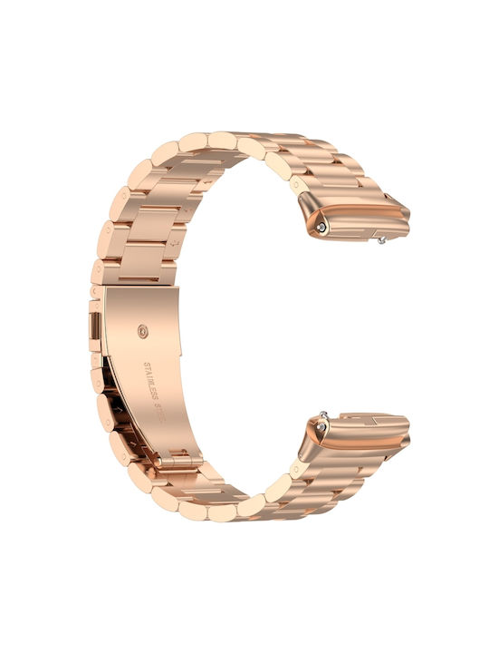 Three Bead Armband Rostfreier Stahl Rose Gold (Redmi Uhr 3 Active)