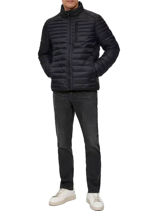 S.Oliver Men's Winter Puffer Jacket Black