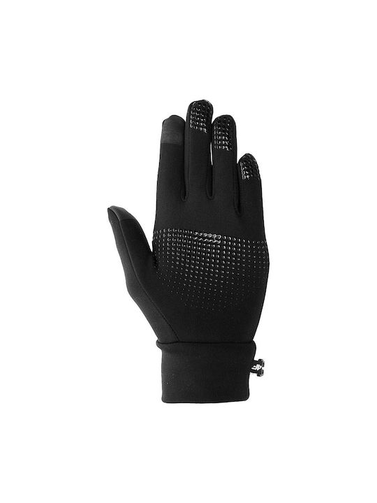 4F Knitted Kids Gloves Black