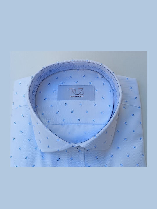 Cămașă din Denim cu Mânecă Lungă Albă