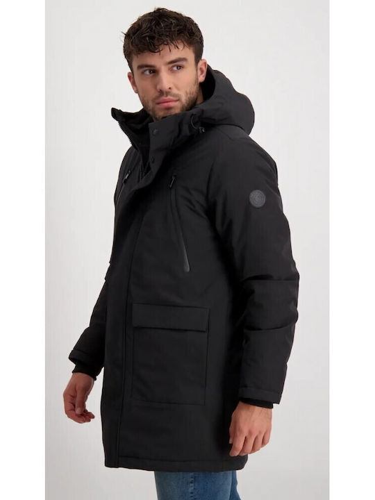 Cars Jeans Men's Winter Parka Jacket Waterproof Black