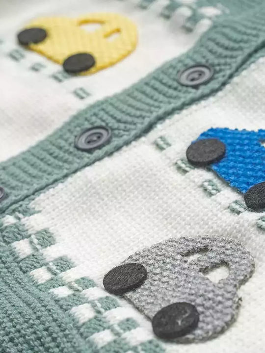 Kinderstrickjacke Gestrickt Grün