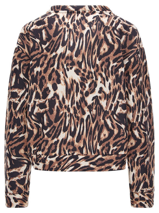 Sweatshirt Lang Damen Sweatshirt Braun