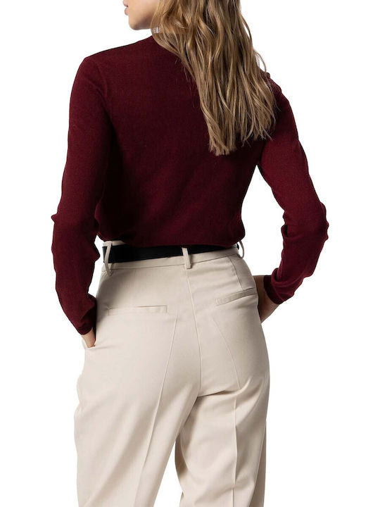 Tiffosi Women's Long Sleeve Sweater Burgundy