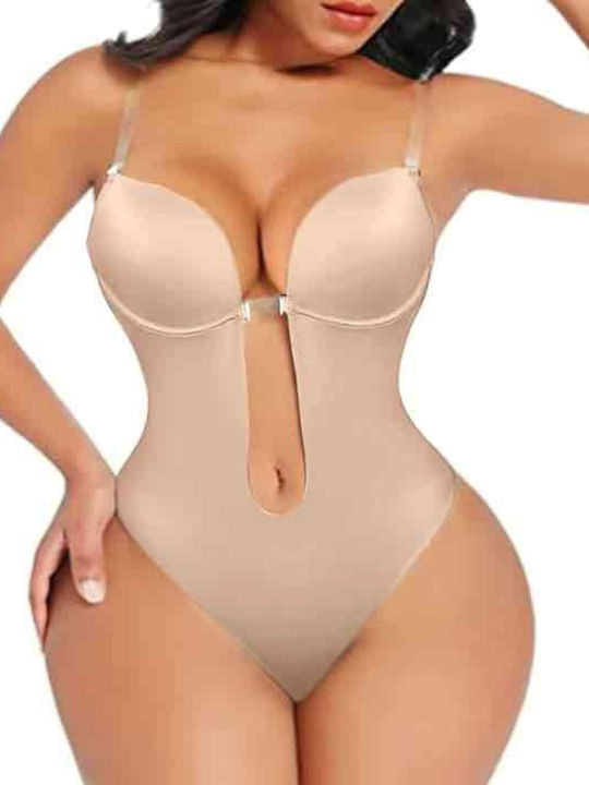 Nebility Lingerie Bodysuit Beige