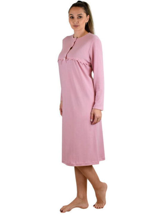 Relax Lingerie Winter Women's Nightdress Pink