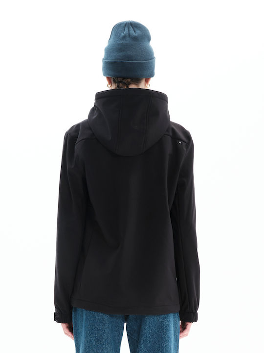 Women's Short Lifestyle Jacket for Winter Black