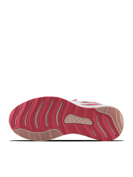 Fortarun Fortarun Kids Sports Shoes Running with Hoop & Loop Closure Clear Pink / Cloud White / Rose Tone