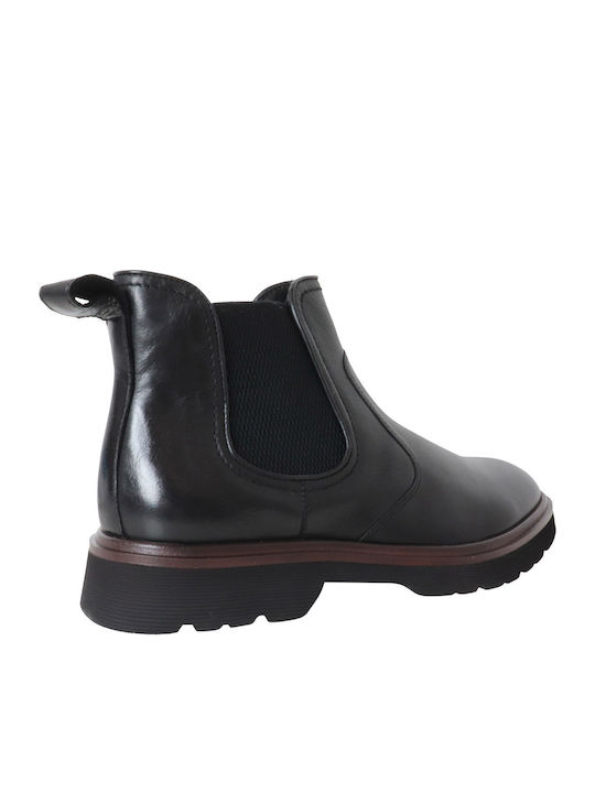 Leder Schwarz Herrenstiefel