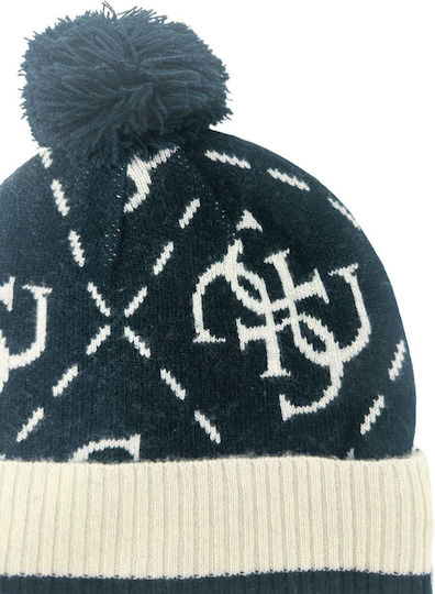 Knitted Beanie Cap Blue