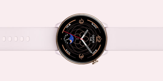 Amazfit GTR Mini Stainless Steel 42mm Waterproof Smartwatch with Heart Rate Monitor (Pink)