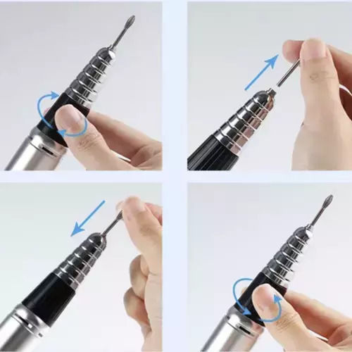 Beautylushh Τροχός Νυχιών Ρεύματος 68W Μαύρος 35000 Στροφών με Πεντάλ