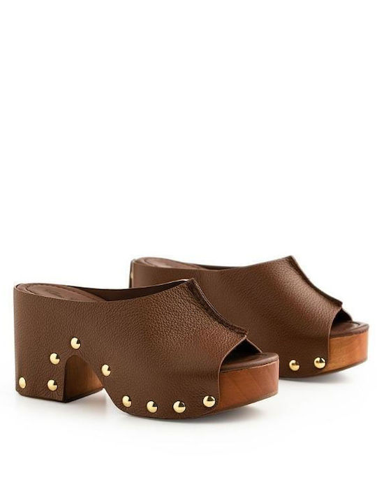 Women's Platform Mules Claire Charlotte DEER ELISE-RKU0