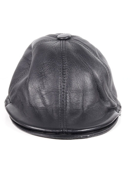 Men's Infinity M-SER HOMS 2 BLK Men's Leather Hat Infinity M-SER HOMS 2 BLK Black