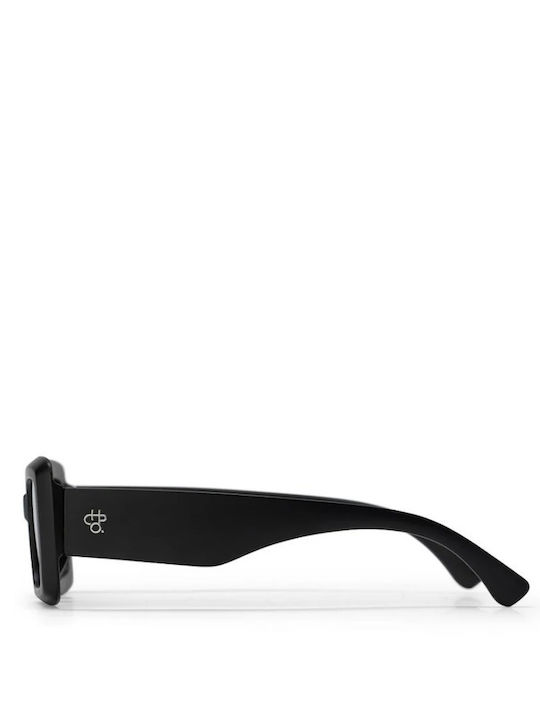Chpo Unisex Sunglasses with Black Plastic Frame and Black Lens 16134FF
